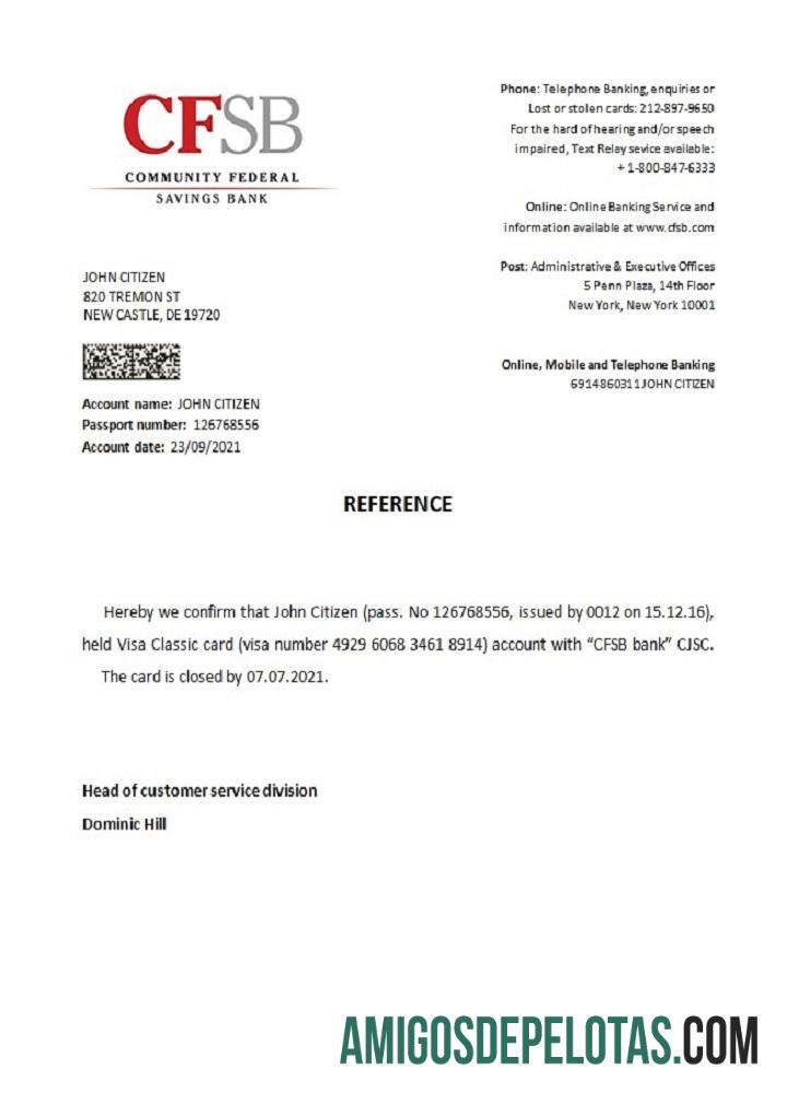 AS CFSB closure Referensi templat