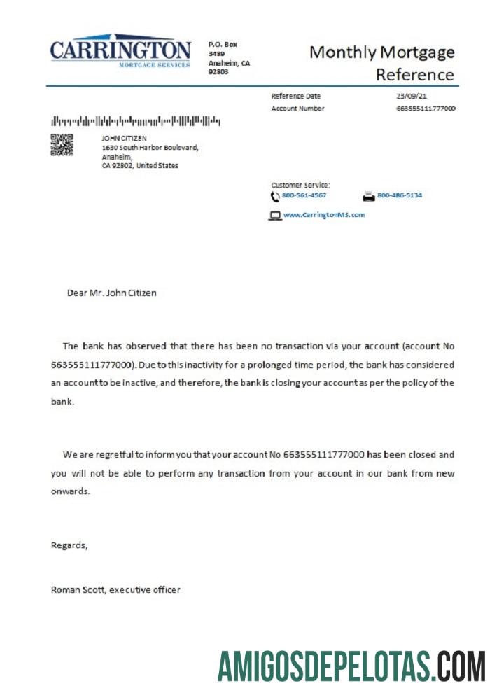 AS Carrington closure Referensi desain