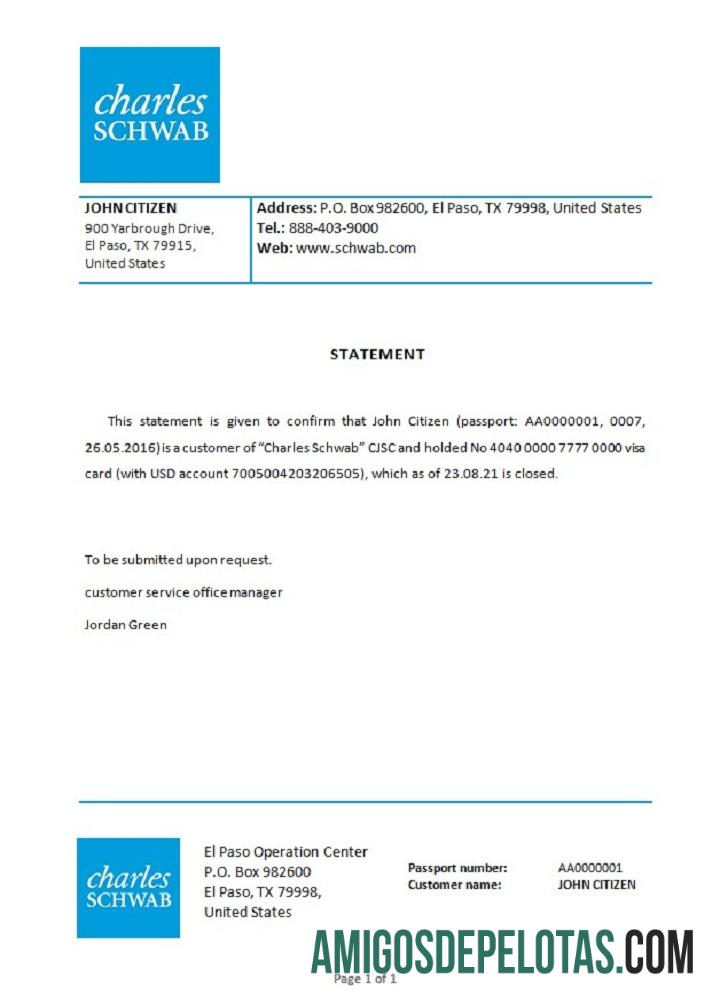 AS Charles Schwab closure Referensi desain