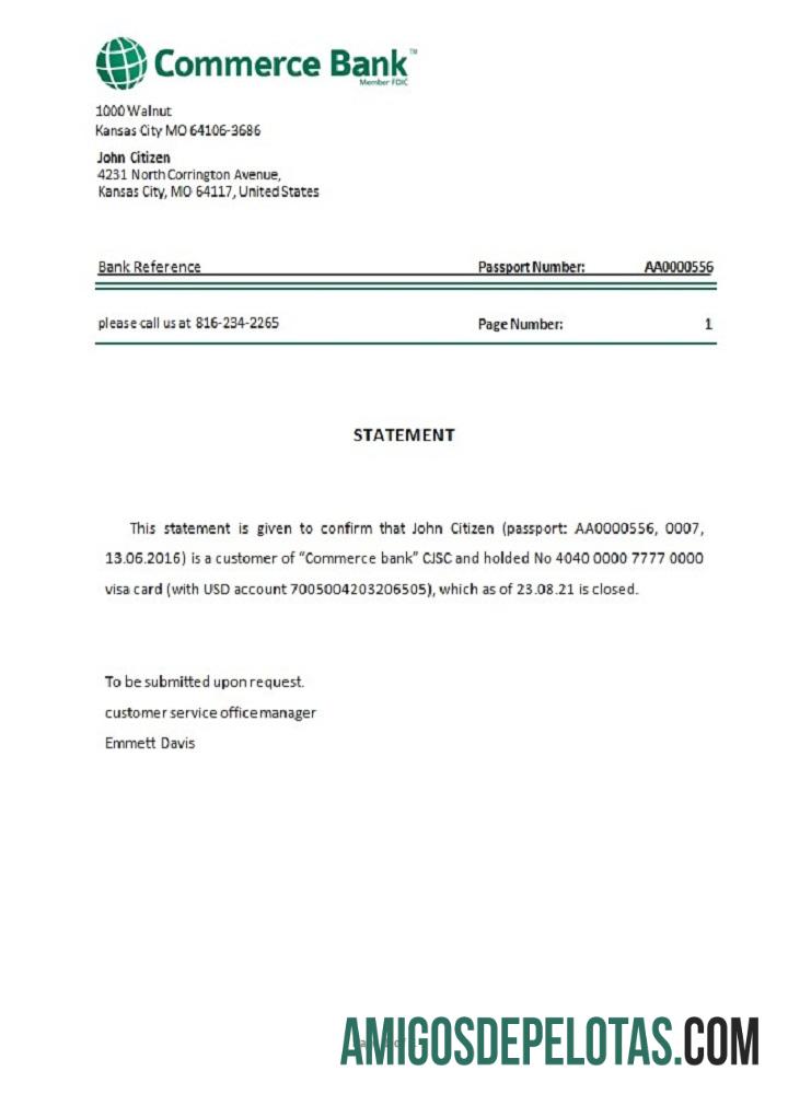 AS Commerce bank closure Referensi makering