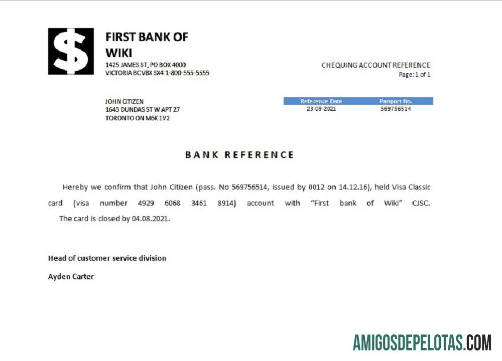 AS First bank of Wiki closure Referensi makering
