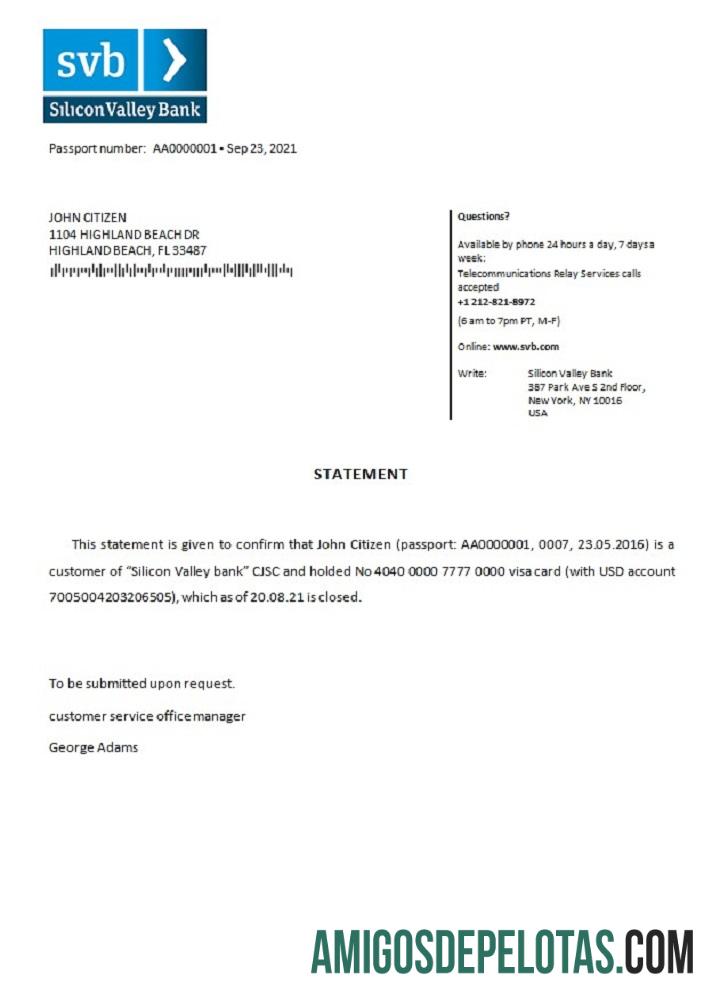 AS Silicon Valley bank closure Referensi sampel
