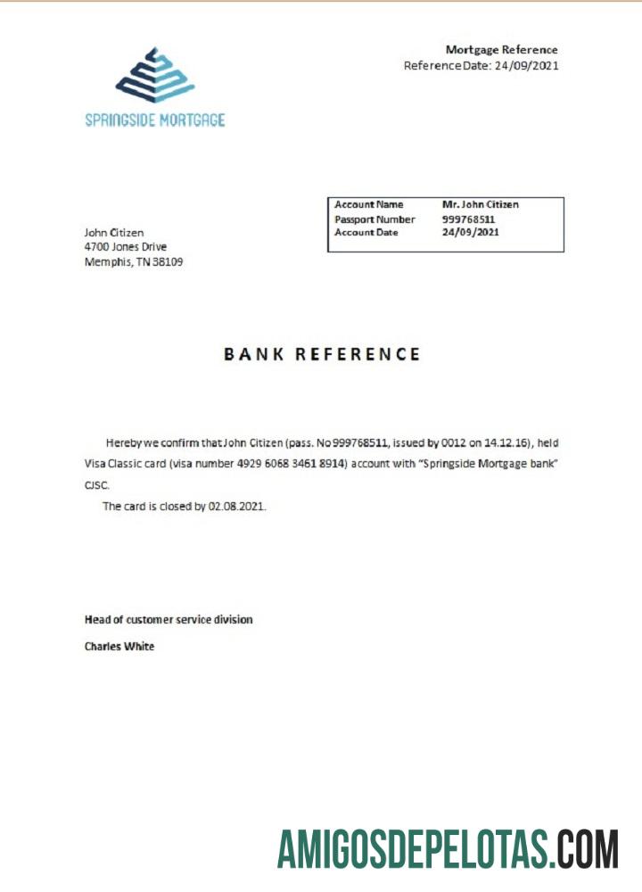 AS Springside Hipotik closure Referensi desain