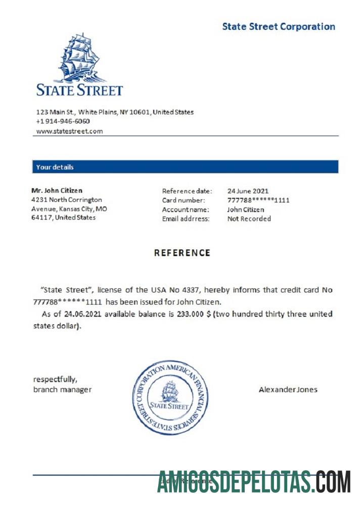 AS State Street Referensi desain