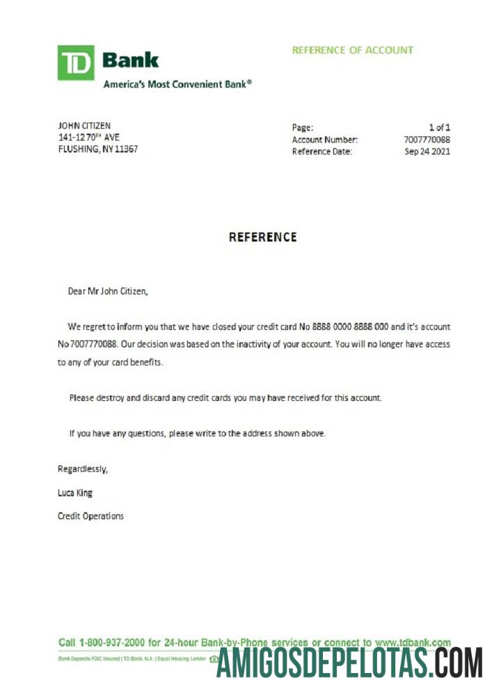 AS TD closure Referensi templat