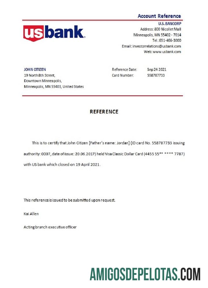 AS U.S. Bankcorp closure Referensi desain