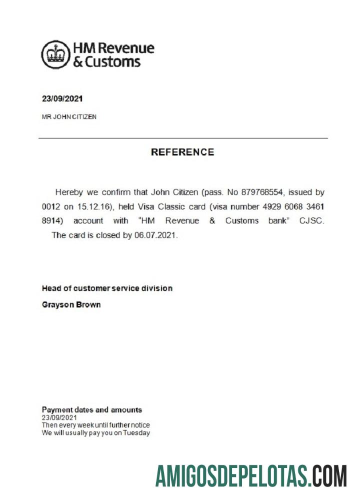 Inggris Raya HM Pendapatan & Customs closure Referensi pratinjau