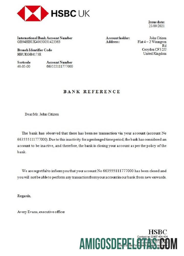Inggris Raya HSBC closure reference2 templat