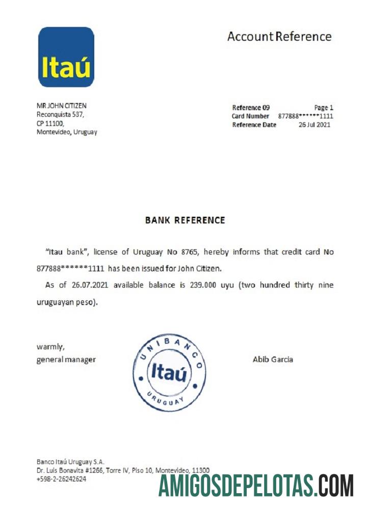 Uruguay Itau bank Referensi desain