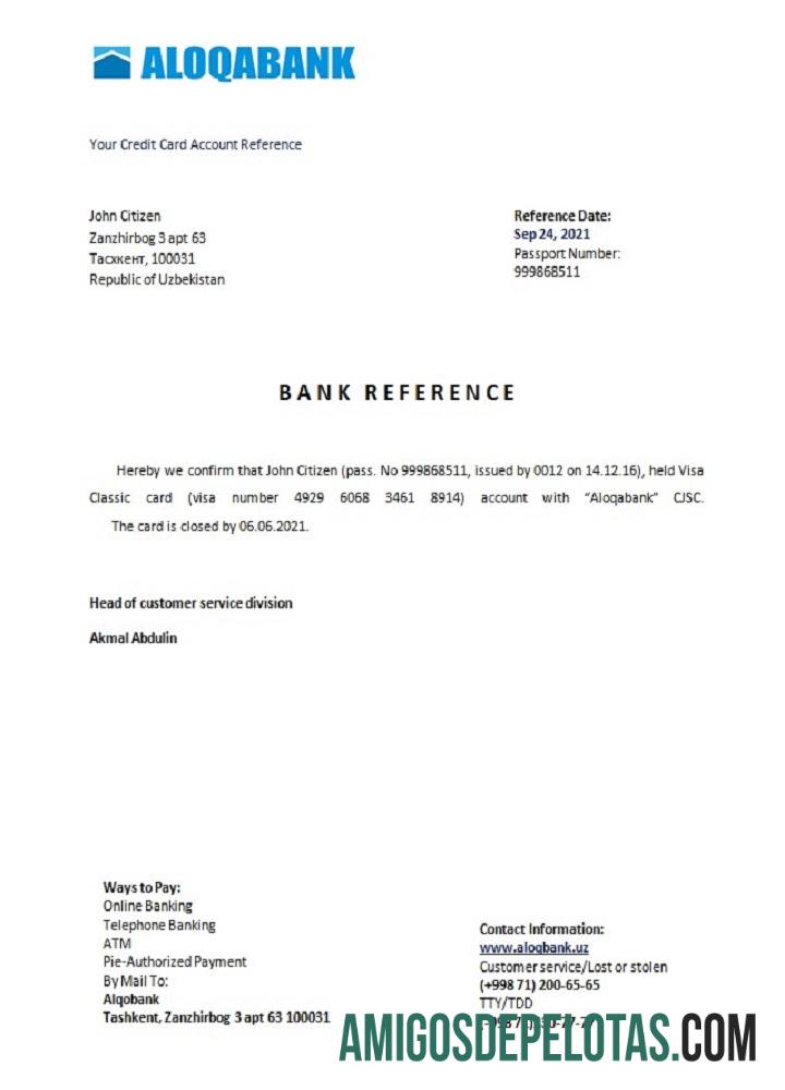 Uzbekistan Aloqabank closure Referensi pratinjau