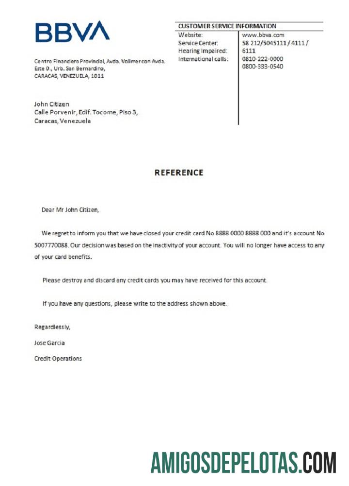Venezuela BBVA bank closure Referensi pratinjau