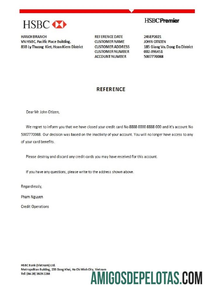 Vietnam HSBC bank closure Referensi desain