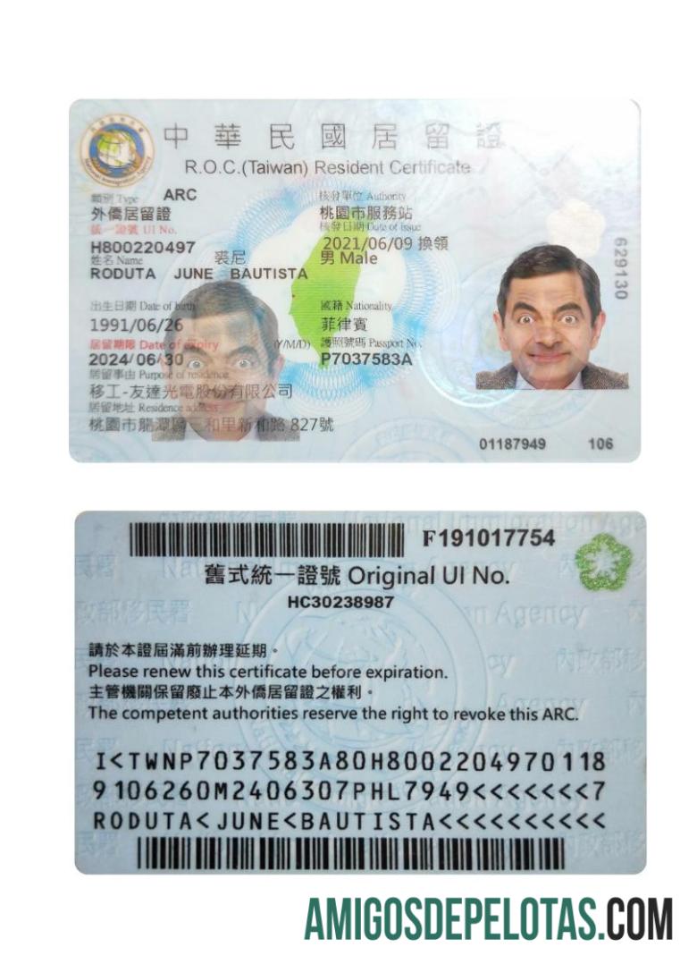 Taiwan penduduk izin pratinjau