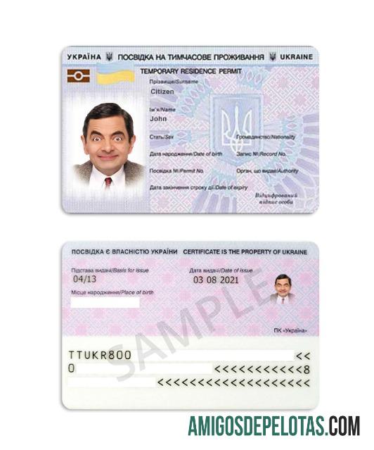 Ukraina penduduk izin templat