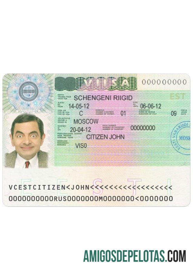 ایسٹونیا schengen ویزا ڈیزائن