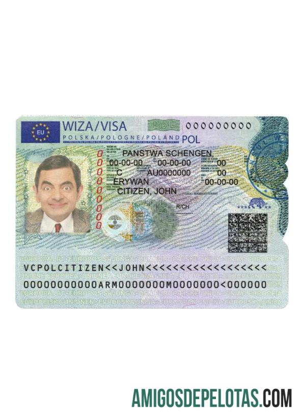 پولینڈ Schengen ویزا ورژن 2 پیش نظارہ