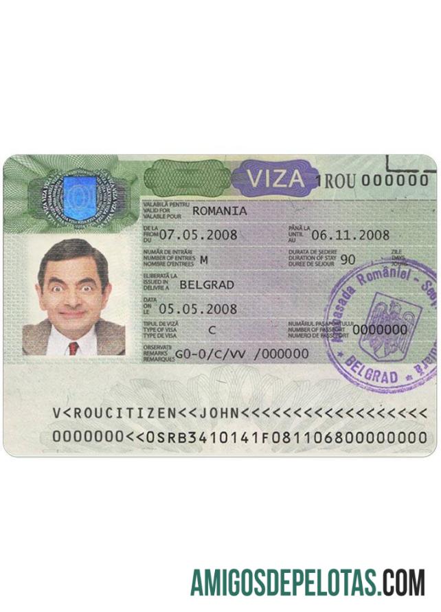 رومانیہ ویزا ڈیزائن