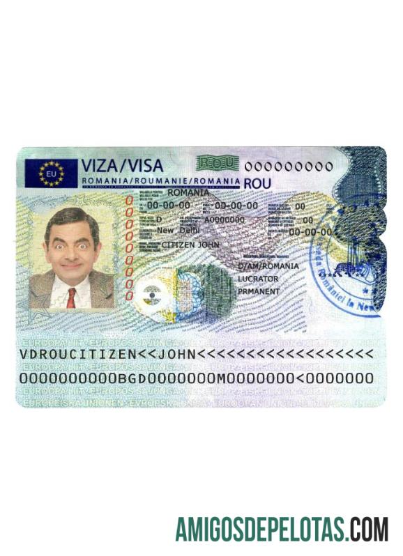 رومانیہ schengen ویزا نمونہ