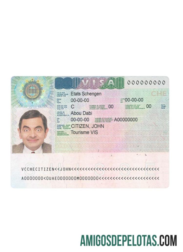 سوئٹزرلینڈ schengen ویزا ڈیزائن