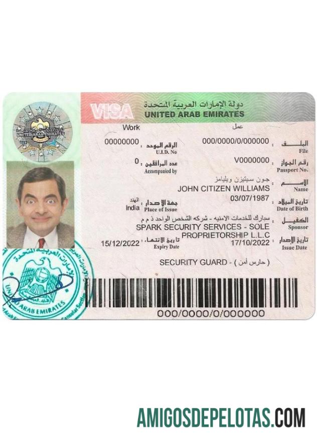 متحدہ عرب امارات کام ویزا پیش نظارہ