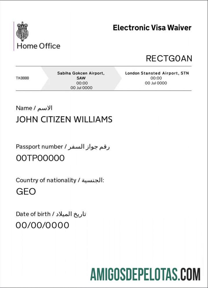 برطانیہ electronic ویزا waiver ڈیزائن
