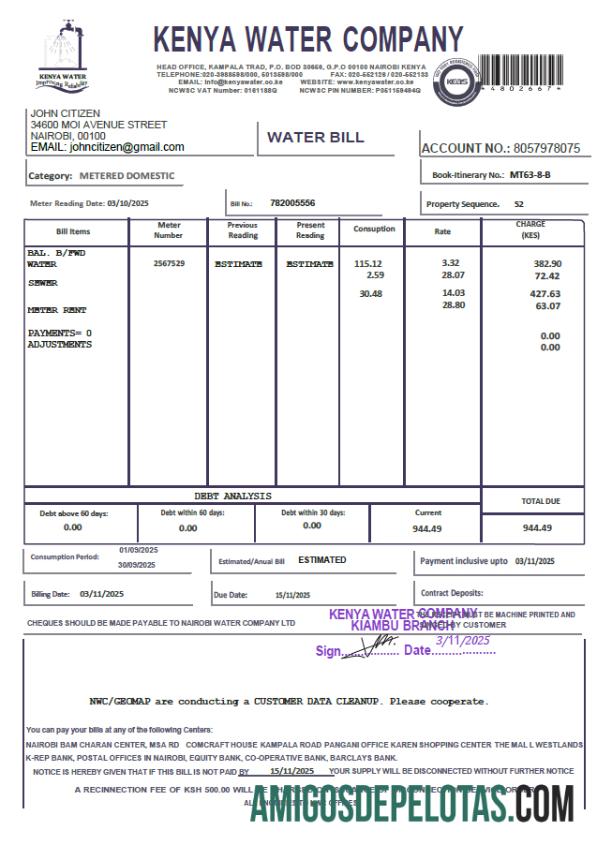 Dapat Diedit Kenya Kenya Air Perusahaan Tagihan Tagihan templat in Word and PDF format