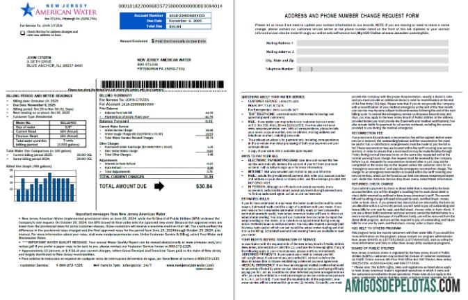 Berkualitas AS American Air Tagihan Tagihan templat in Word and PDF format, 2 pages, versi 2