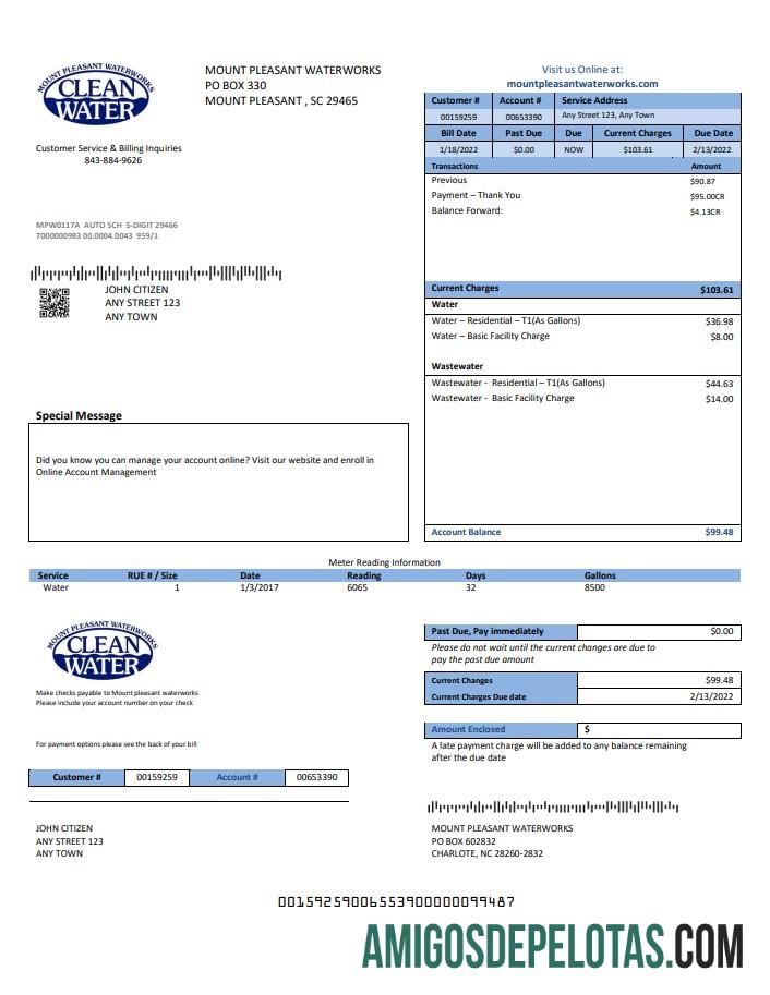 Premium AS Clean Air Tagihan Tagihan templat in Word and PDF format