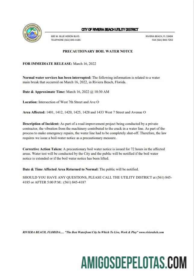 Dapat Diedit AS Florida City of Riviera Beach Tagihan district Air Tagihan shut off notice, Word and PDF templat