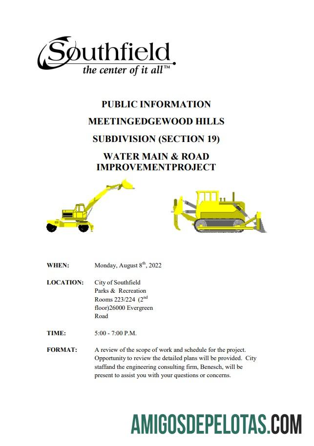 Dapat Diedit AS Michigan City of Southfield Tagihan Air and construction shut off notice, Word and PDF templat, 3 pages 3