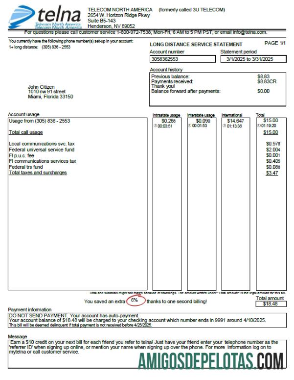 Dapat Diedit AS Telna Tagihan Tagihan templat in Word and PDF format