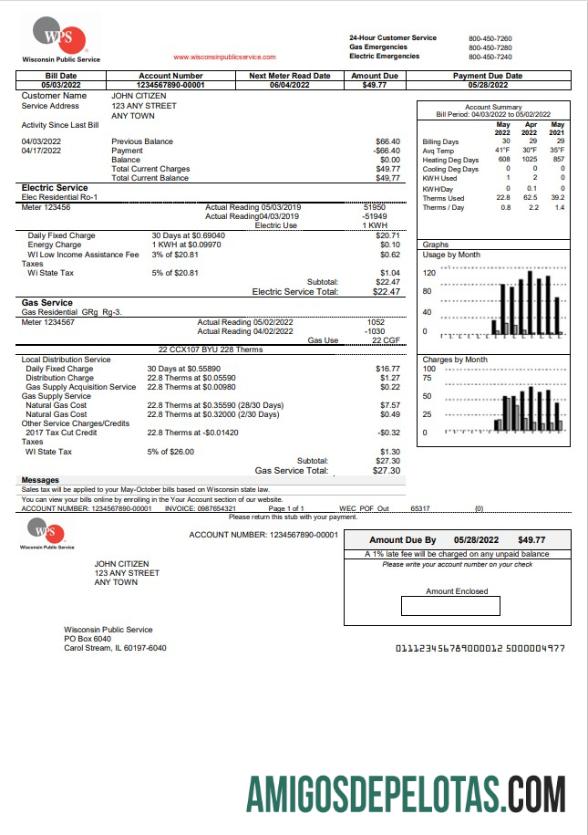 Profesional AS WPS Tagihan Tagihan templat in Word and PDF format