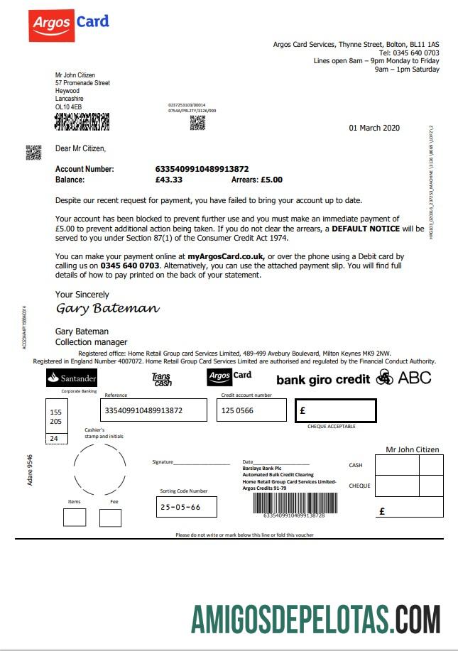 Inggris Raya Argos kartu in Word and PDF format templat