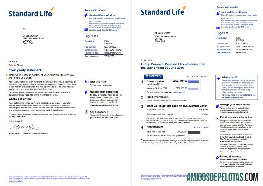 Dapat Diedit Inggris Raya standar Life Tagihan Tagihan templat in Word and PDF format, 7 pages 1 2