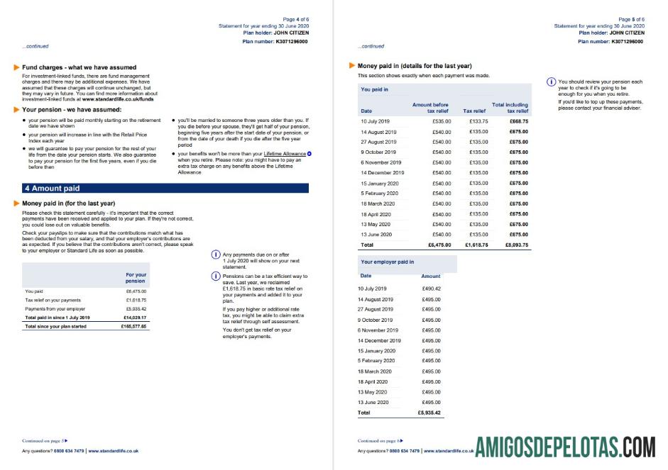 Profesional Inggris Raya standar Life Tagihan Tagihan templat in Word and PDF format, 7 pages 5 6