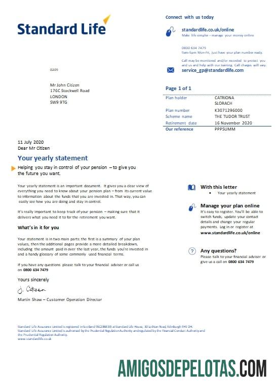 Realistis Inggris Raya standar Life Tagihan Tagihan templat in Word and PDF format