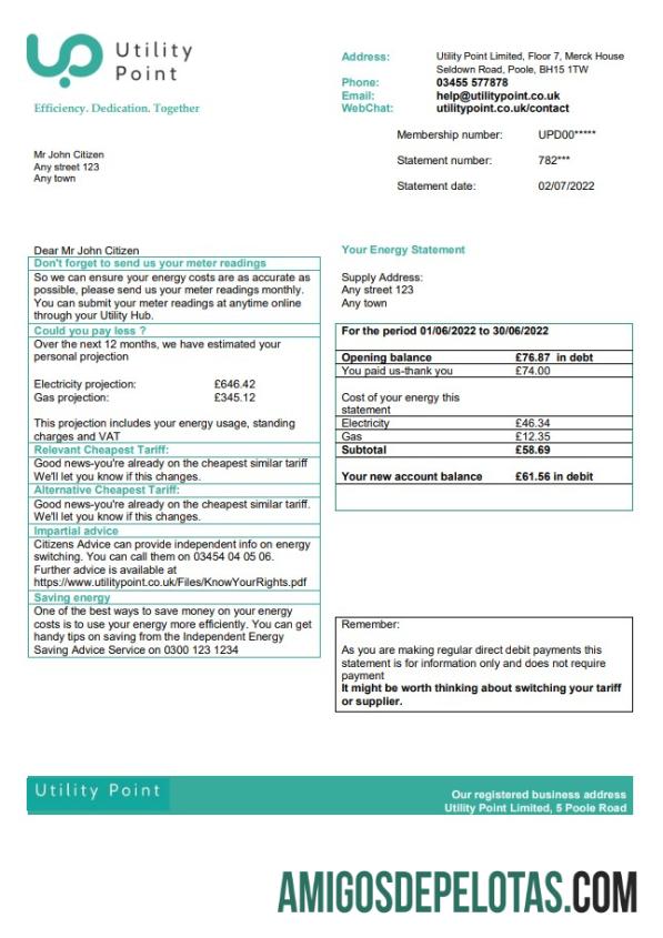 Premium Inggris Raya Tagihan Point Tagihan Tagihan templat in Word and PDF format
