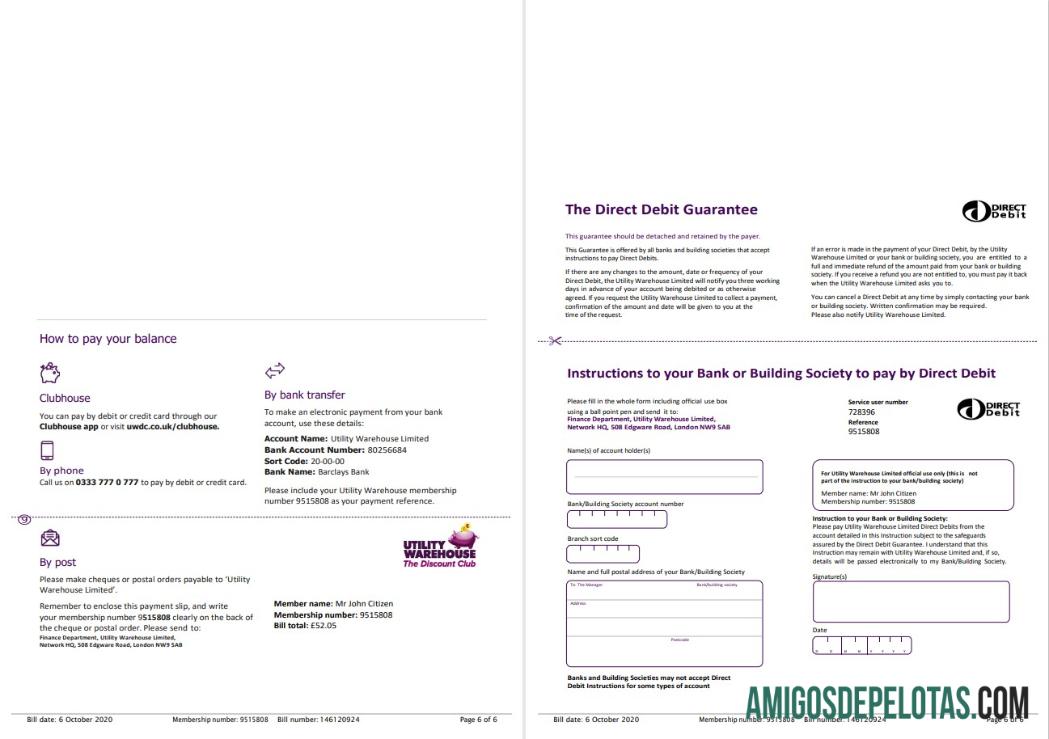 Realistis Inggris Raya Tagihan Warehouse Listrik Tagihan Tagihan templat in Word and PDF format (6 pages) 5 6